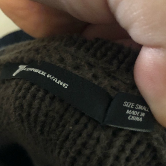 T Alexander Wang Knit Hooded Brown Sweater - Picture 5 of 6